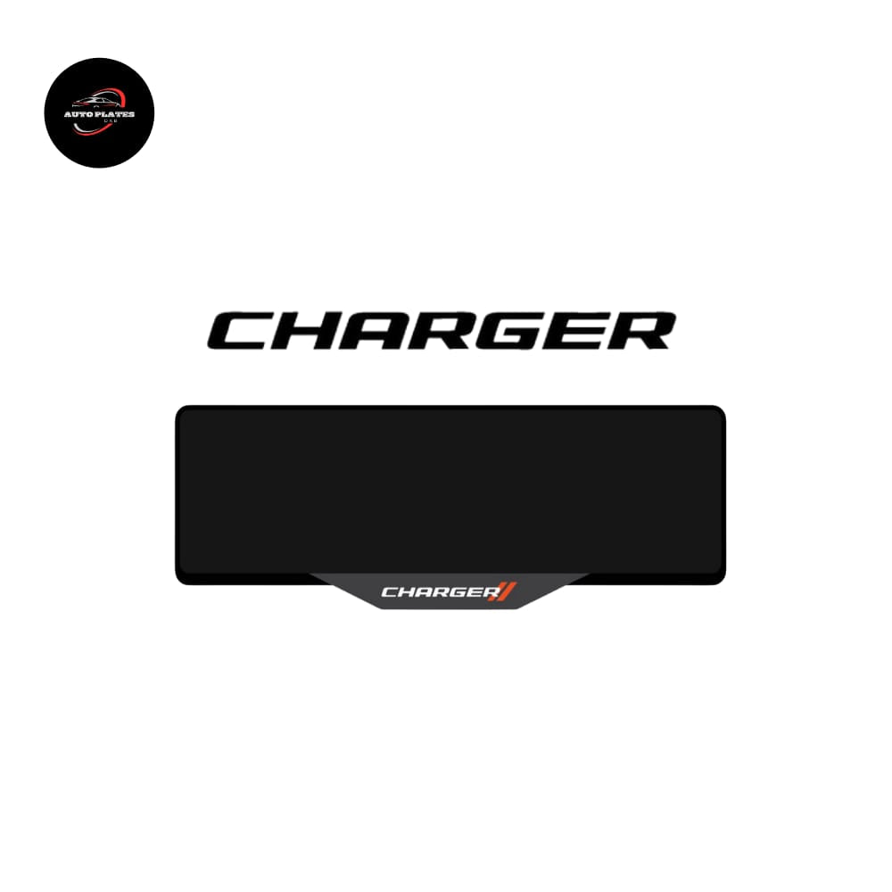 CHARGER Car Number Plate Frame