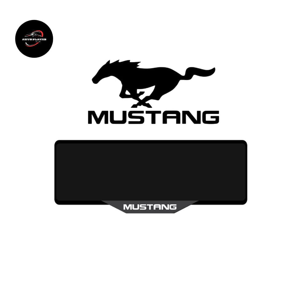 MUSTANG Car Number Plate Frame